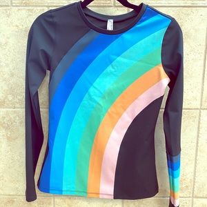 Rainbow FP movement workout top EUC